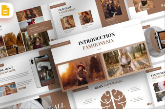 Warm Aesthetic Fashion Google Slide Template